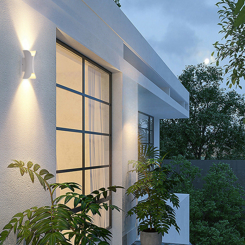 Noxel Curved Outdoor Wall Mounted Led Lamp - Neutral Decor