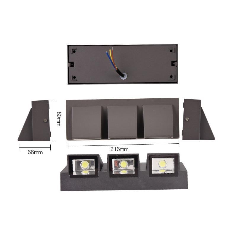 Vexto Modern Black Metal LED Outdoor Wall Lamp - Neutral Decor