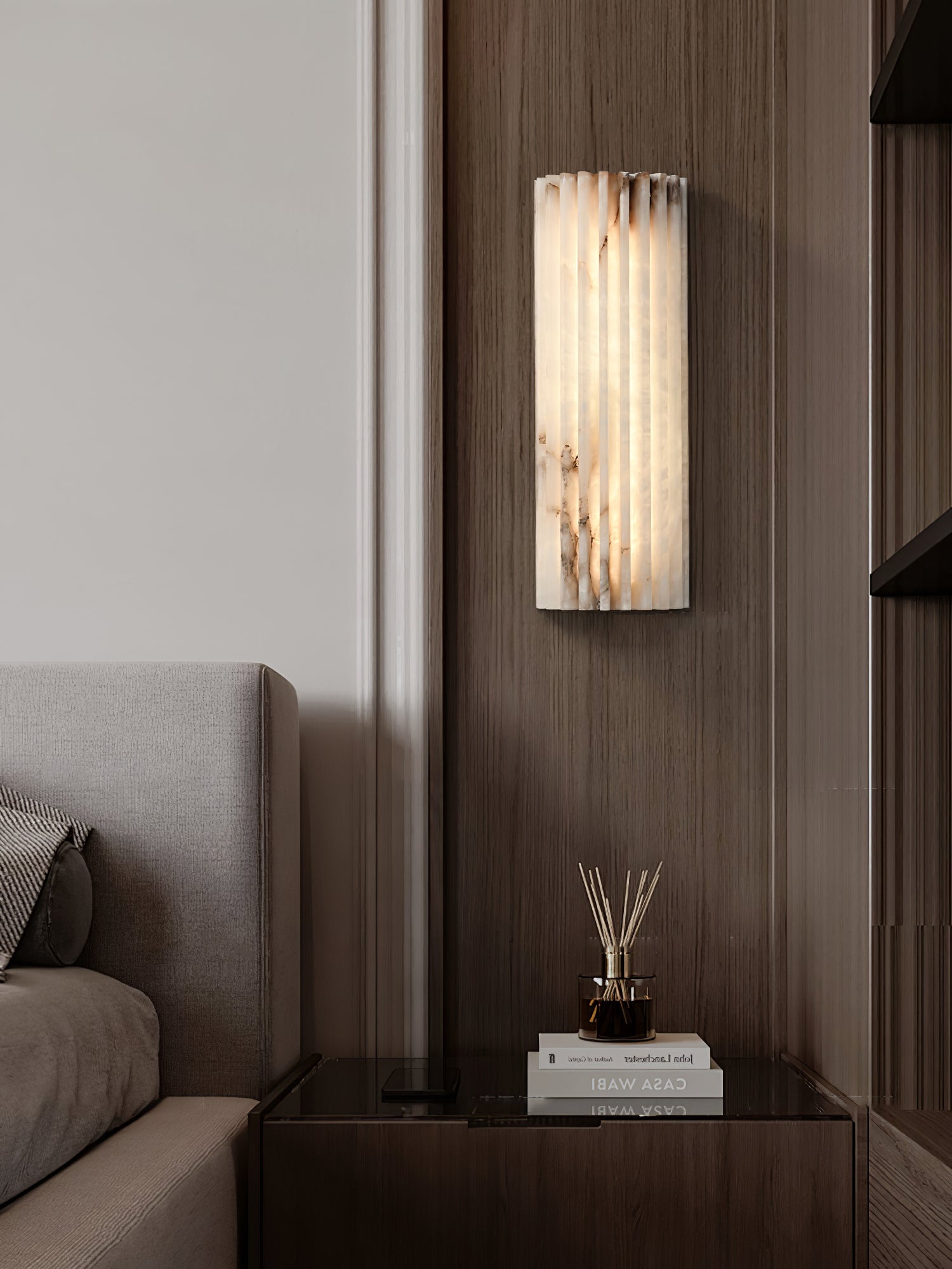 Orcarion Alabaster Wall Lamp - Neutral Decor