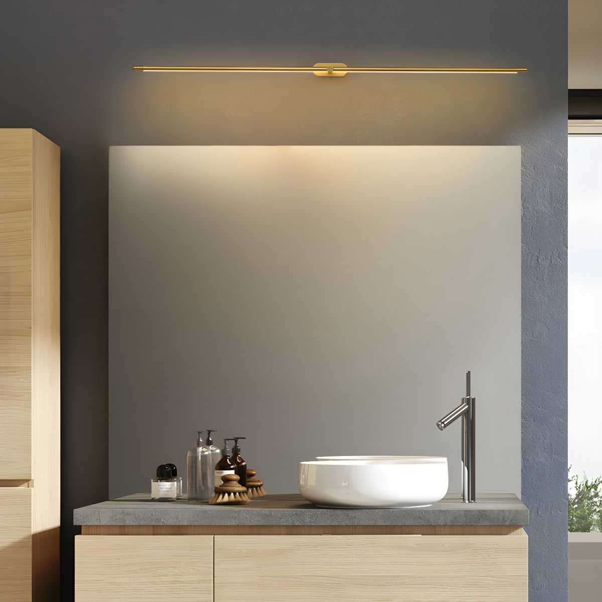 Flano Minimalist Linear Rechargeable Wall Lamp - Neutral Decor