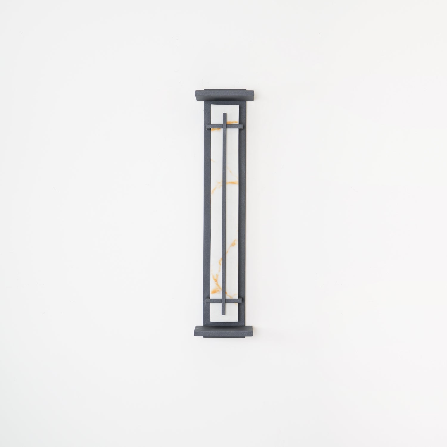 Ray Square Outdoor Wall Light Imitation Alabaster Waterproof - Neutral Decor