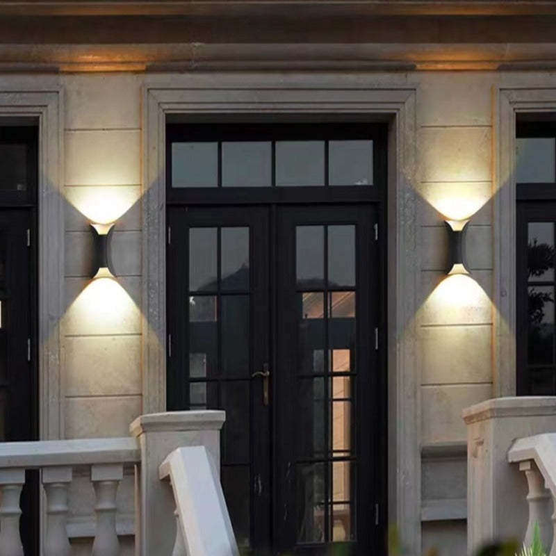 Noxel Curved Outdoor Wall Mounted Led Lamp - Neutral Decor