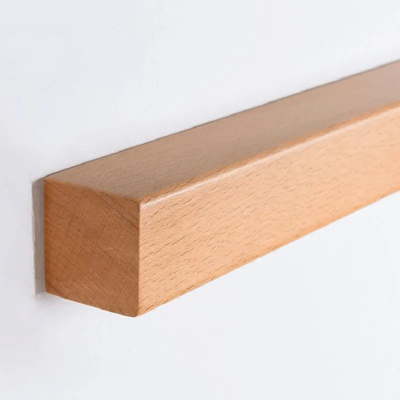 Muto Linear Mirror Wooden Front Vanity Wall Lamp - Neutral Decor