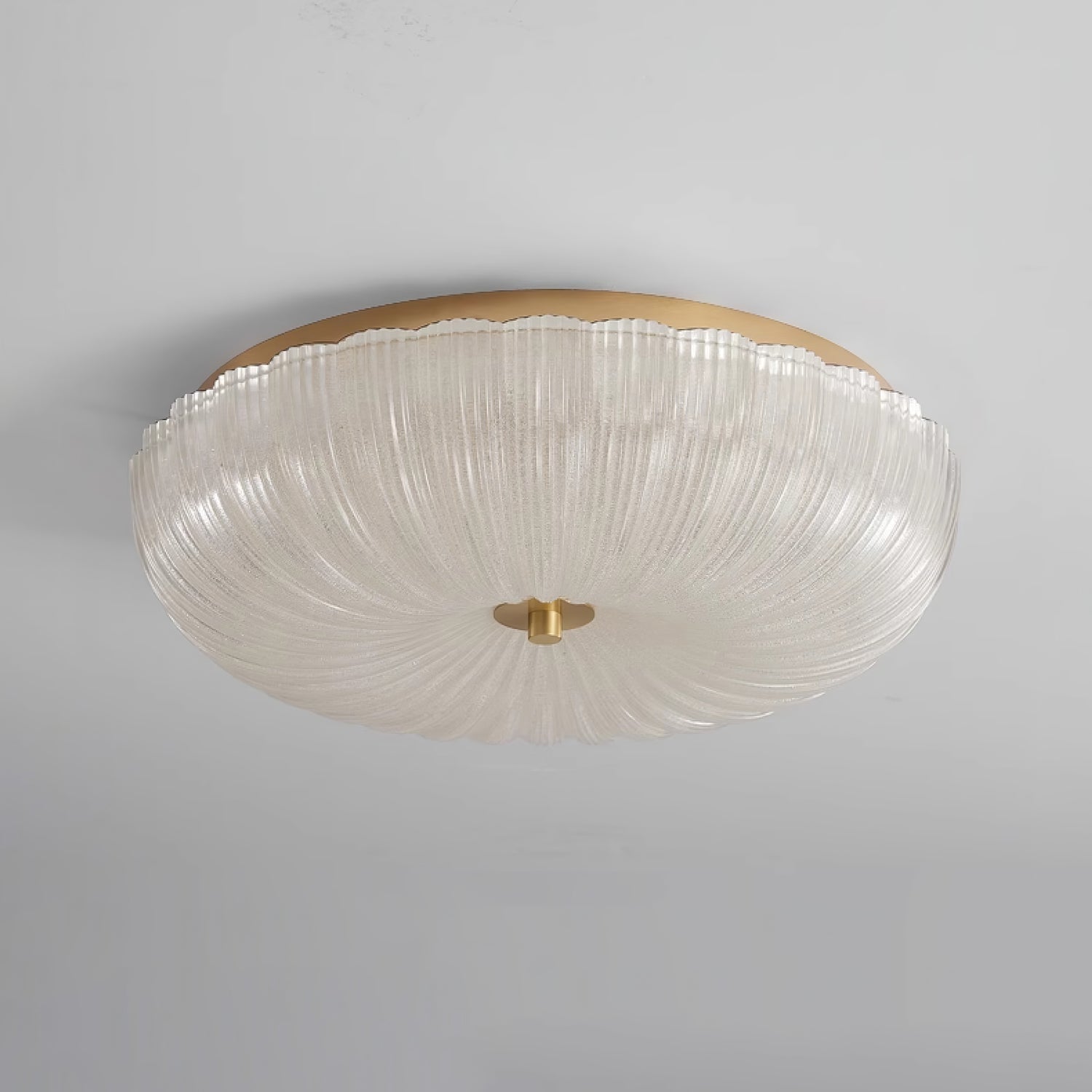Halo Ceiling Light Ripple Glass - Neutral Decor