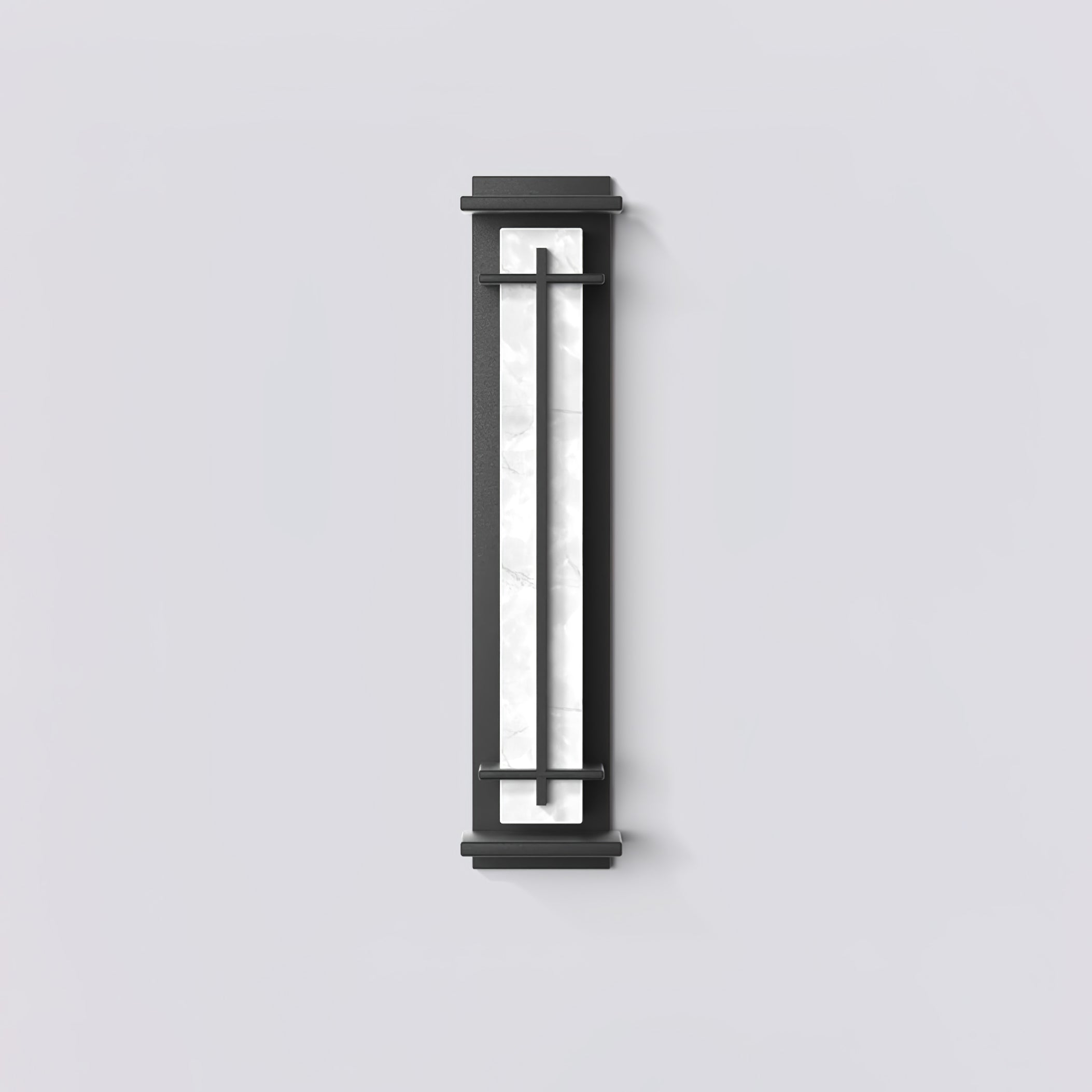 Ray Square Outdoor Wall Light Imitation Alabaster Waterproof - Neutral Decor