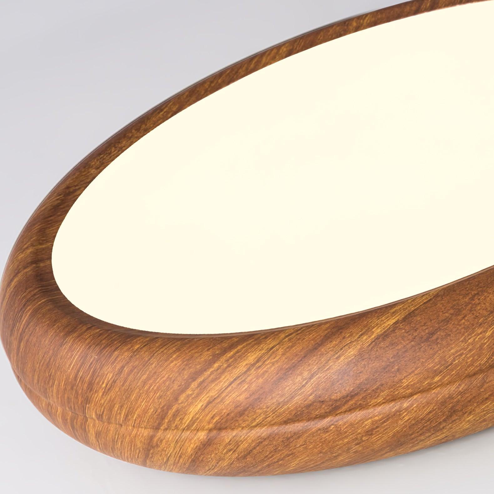 Grena Wood Grain Round Ceiling Light - Neutral Decor
