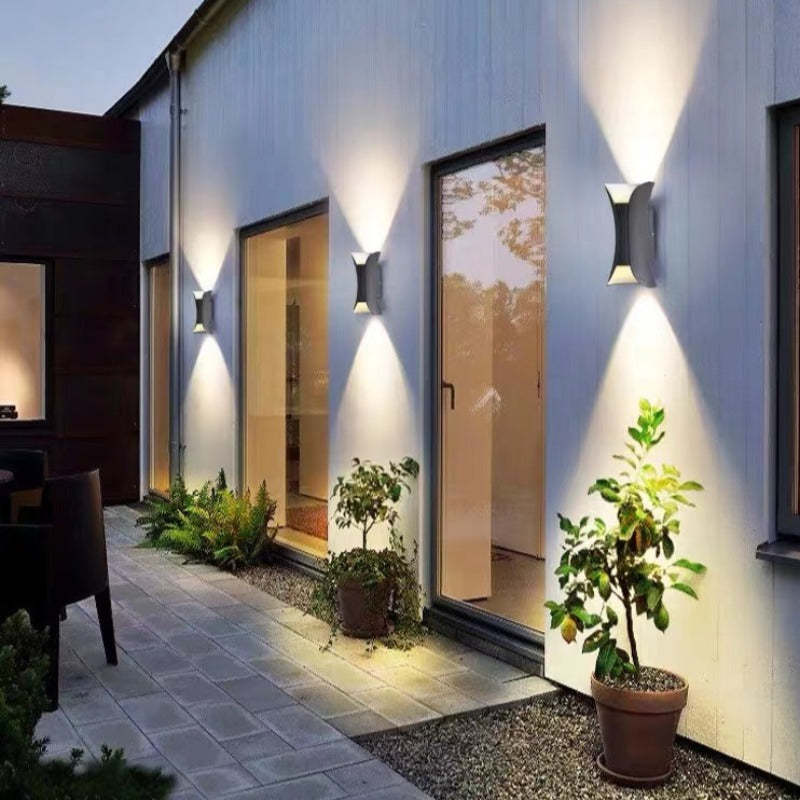 Noxel Curved Outdoor Wall Mounted Led Lamp - Neutral Decor